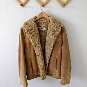 Vintage Silton Suede Sherling Lined Jacket